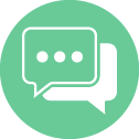 Conversation bubble icons