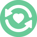 a heart and arrow icons