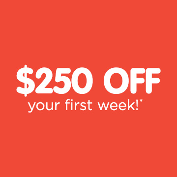 $250 off your first week